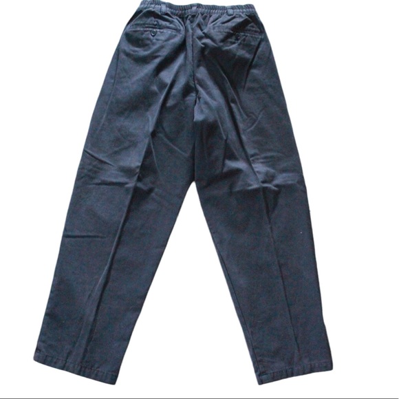 l.l.bean comfort waist size 34x30 black flannel lined pants - Picture 3 of 4